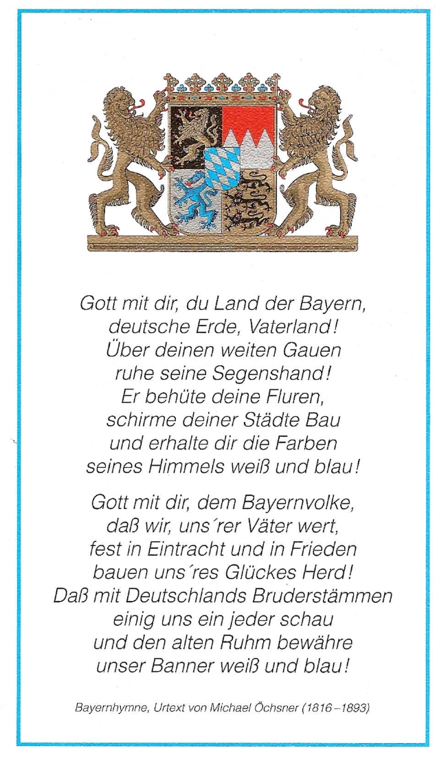 Text der Bayernhymne